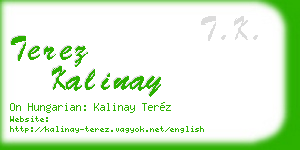 terez kalinay business card